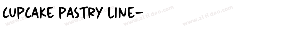 cupcake pastry line字体转换
